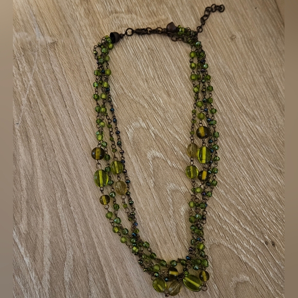 Source Unknown Jewelry - Green Beaded necklace